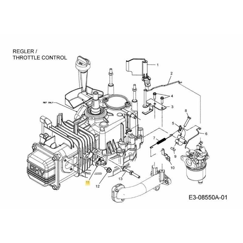 ASTA DI COMANDO DELL'ARIA 647-04244 ORIGINALE MTD