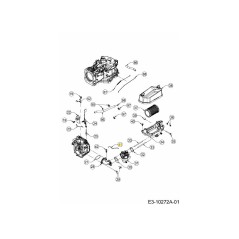 ALBERO CARBURATORE CHOKE 751-15715 ORIGINALE MTD | NewgardenParts.com