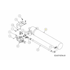 HYDRAULIC CYLINDER 718-04713 ORIGINAL MTD | NewgardenParts.com