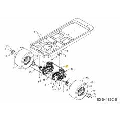 TRANSMISIÓN POR CORREA A SEC 754-04043B ORIGINAL MTD | NewgardenParts.com