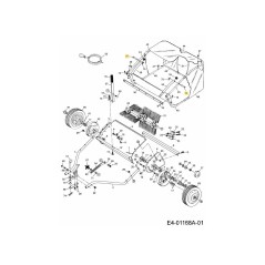 PERNO A FORCELLA 3/8x3" PLTD AF-43513 ORIGINALE MTD | NewgardenParts.com