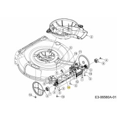 ASSALE ANTERIORE A CLIP 787-01793 ORIGINALE MTD | NewgardenParts.com