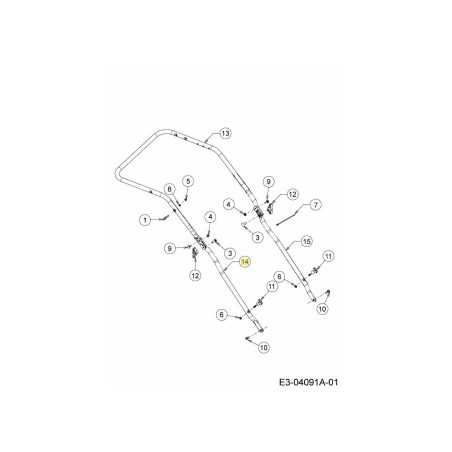 TUBO COLONNA DESTRA 749-05158637 ORIGINALE MTD | NewgardenParts.com