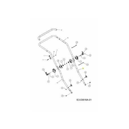 TUBO COLONNA SINISTRO 749-05104637 ORIGINALE MTD | NewgardenParts.com