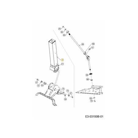 CONJUNTO DE COLUMNA DE DIRECCIÓN 603-05405A-S ORIGINAL MTD | NewgardenParts.com