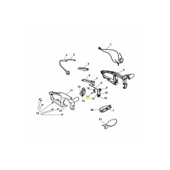 Tige de commande 7440116 ORIGINALE MTD
