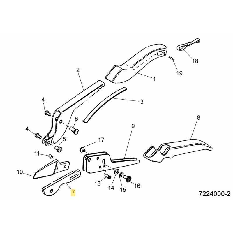 Contre-lame RS24 7224401 Original MTD Contre-lame RS24 7224401 Original MTD