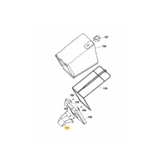 DEFLETTORE CASSETTA ERBA 6450322 ORIGINALE MTD | NewgardenParts.com