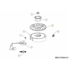 Ventilateur de refroidissement 751-21930 d'origine MTD