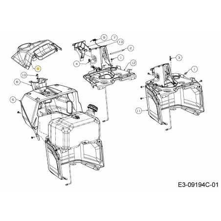 TRATTINO MAIUSCOLO C STY 731-12495 ORIGINALE MTD | NewgardenParts.com