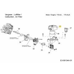 Luftfilterabdeckung 751-14071 Original MTD