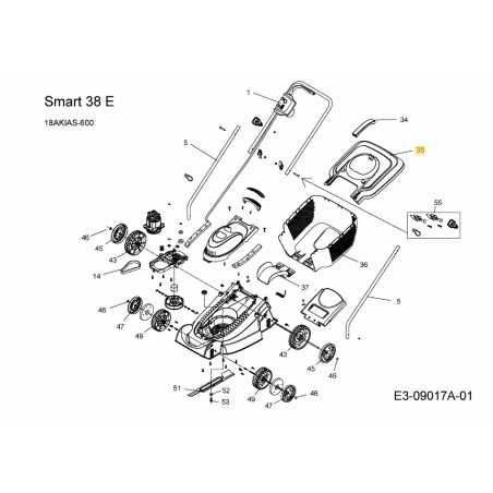 COVER GRASS CATCHER 092.61.447 ORIGINAL MTD | NewgardenParts.com