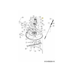 Abdeckung Umlenkrolle 783-08224637 Original MTD | NewgardenParts.com