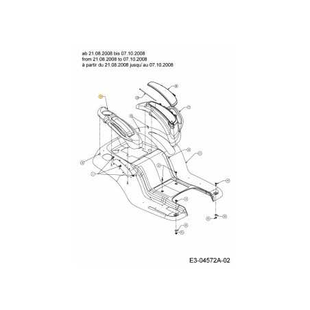 COPERTINA PARAFANGO CUB R.H. 731-06700 ORIGINALE MTD | NewgardenParts.com
