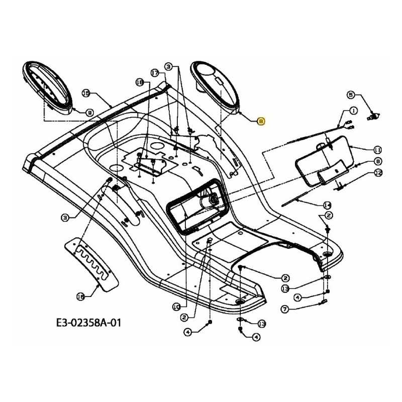 CVR: CON PORTAVASOS E INTERRUPTOR 731-05202 ORIGINAL MTD