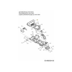 DEFLETTORE POSTERIORE 731-09496 ORIGINALE MTD | NewgardenParts.com