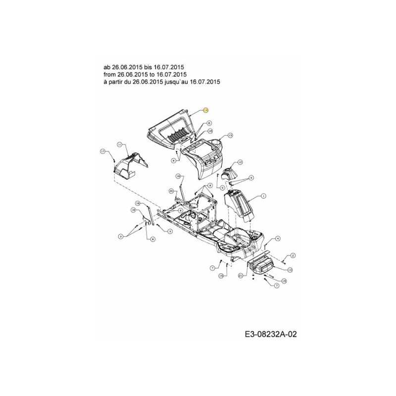 DEFLETTORE POSTERIORE 731-09496 ORIGINALE MTD