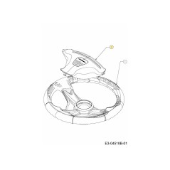 COPRIVOLANTE 731-04532B ORIGINALE MTD | NewgardenParts.com