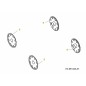 COPPIA RUOTA 180MM GRIGIO OYSTER 731-09325 ORIGINALE MTD COPPIA RUOTA 180MM GRIGIO OYSTER 731-09325 ORIGINALE MTD