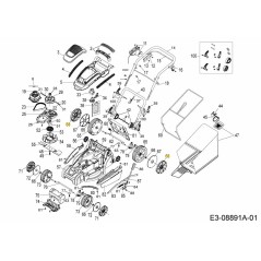 COPPIA RUOTA 200 731-10654 ORIGINALE MTD