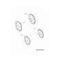 COPPIA RUOTA 200MM GRIGIO OYSTER 731-09326 ORIGINALE MTD
