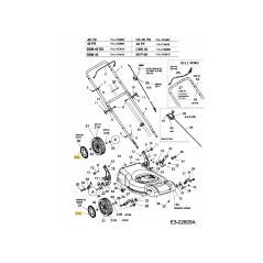 HUBCAP:7":OYSTERGRAY 731-05244 ORIGINAL MTD | NewgardenParts.com