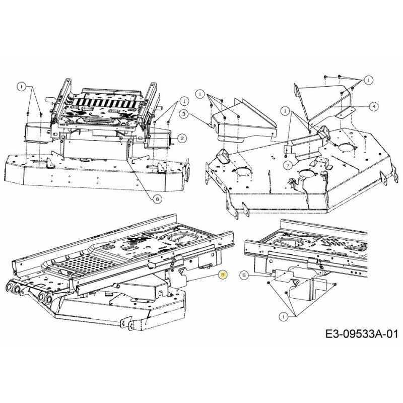 Getriebeabdeckung links 783-08925637 Original MTD