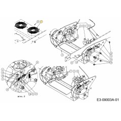 CARCASA DEL SOPLADOR DE PANTALLA 732-04833 ORIGINAL MTD