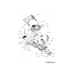 PARAFANGO MTD MOTORE ROSSO LUPO 731-08811A ORIGINALE MTD | NewgardenParts.com
