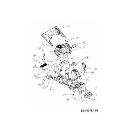 GUARDABARROS MOTOR MTD ROJO LOBO 731-08811A ORIGINAL MTD | NewgardenParts.com