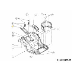 COPERCHIO ASM RH LT ELEC PTO 631-05259A ORIGINALE MTD | NewgardenParts.com
