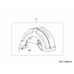 TAGLIERINA/SPAZZOLA PER BORDI DI COPERTURA 753-11365 ORIGINALE MTD | NewgardenParts.com