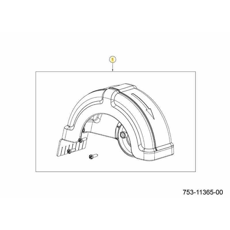 COVER EDGE CUTTER/BRUSH 753-11365 ORIGINAL MTD