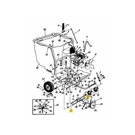 PALIER À BRIDE HEXAGONALE 748-0227A ORIGINAL MTD | NewgardenParts.com
