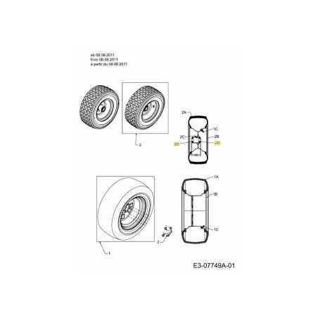 Roulement à billes 741-04571 d'origine MTD | NewgardenParts.com