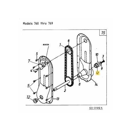 Palier à bride 741-0598 d'origine MTD | NewgardenParts.com