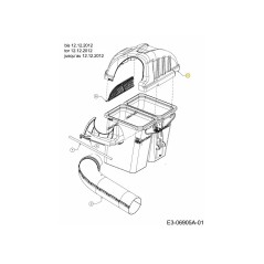 CVR ASM:CTCHR:GRASS DOUBLE BAG 631-04292 ORIGINAL MTD