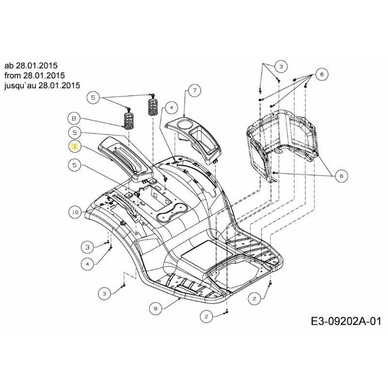 CVR ASM RH LT MAN PTO 631-05261 ORIGINALE MTD