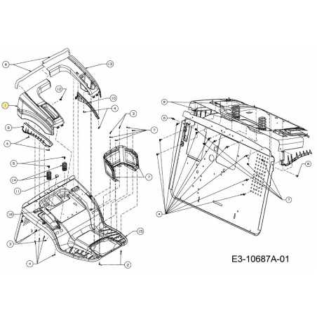 Abdeckung:RH:RD:GRAY 631-05645A ORIGINAL MTD | NewgardenParts.com