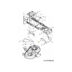 CVR BELT E DECK RHS 783-10528637 ORIGINALE MTD | NewgardenParts.com