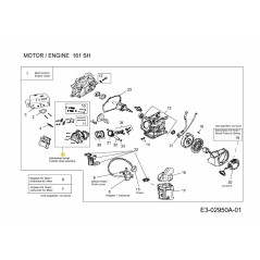 CULASSE COMPLÈTE 751-10949A ORIGINALE MTD