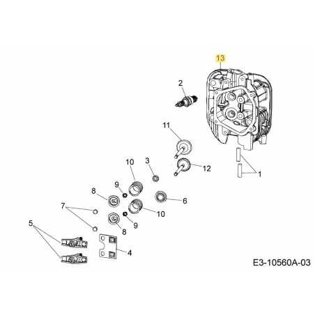 CYLINDER HEAD LH 751-15804 ORIGINAL MTD | NewgardenParts.com