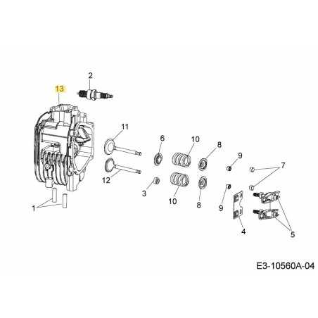CYLINDER HEAD RH 751-15805 ORIGINAL MTD | NewgardenParts.com