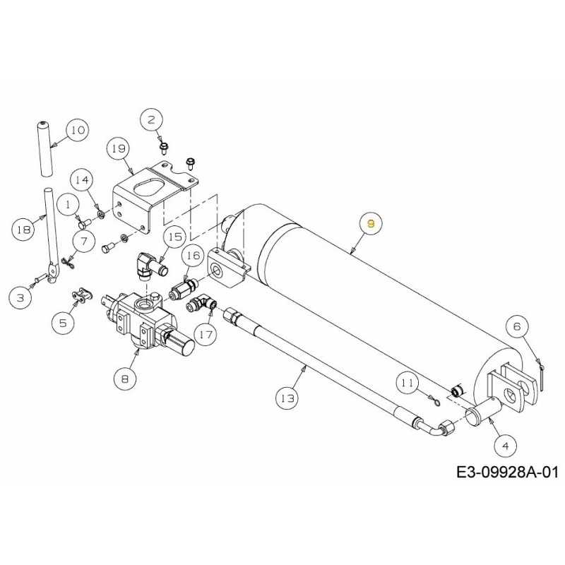 CILINDRO IDRAULICO 718-04714 ORIGINALE MTD