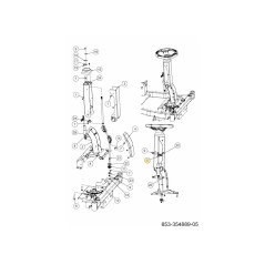 CILINDRO DE DIRECCIÓN INCLINABLE 727-05846A ORIGINAL MTD | NewgardenParts.com