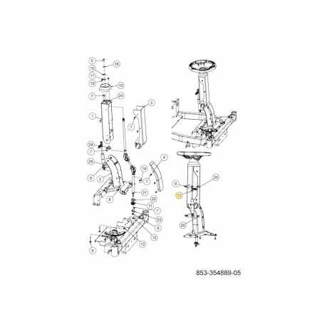 CYLINDER-TILT STEERING 727-05846A ORIGINAL MTD | NewgardenParts.com