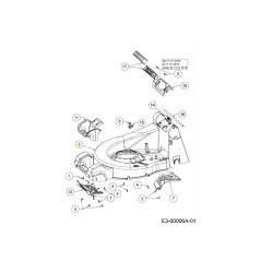 DECK MOWER 46CM ALU 719-05352-CY ORIGINAL MTD