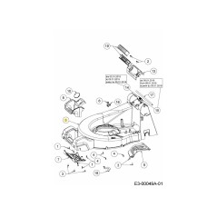 DECK MOWER 46CM ALU 719-05352-WR ORIGINAL MTD | NewgardenParts.com
