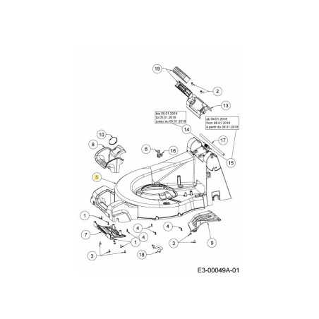 TOSAERBA 46CM ALU 719-05352-WR ORIGINALE MTD | NewgardenParts.com