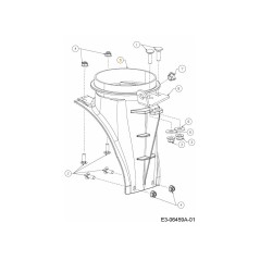 Rutschenadapter 5" Durchmesser 731-04705D Original MTD